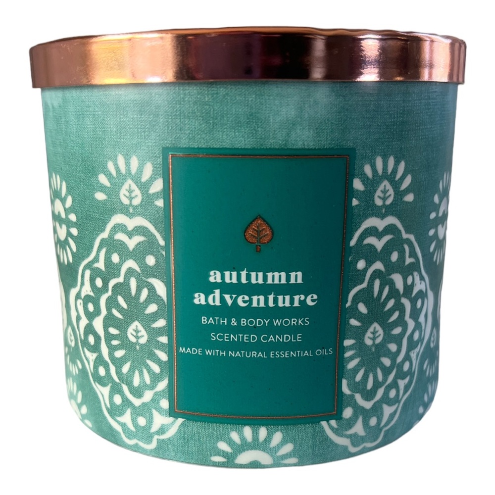 Bath & Body Works 3 Wick Candle Autumn‎ Adventure Scented Candle 14.5 Ounce